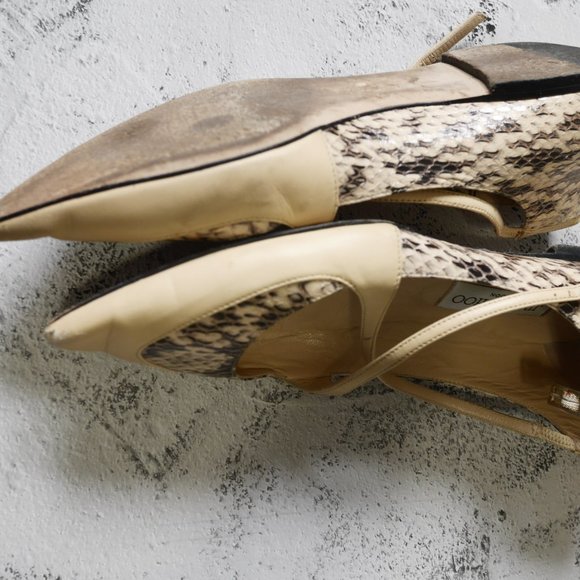 Jimmy Choo Flats with Strap Sneakskin - Picture 5 of 6